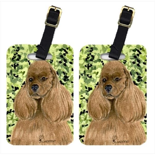 Carolines Treasures Carolines Treasures SS8809BT Cocker Spaniel Luggage Tag - Pair 2; 4 x 2.75 In. SS8809BT - main
